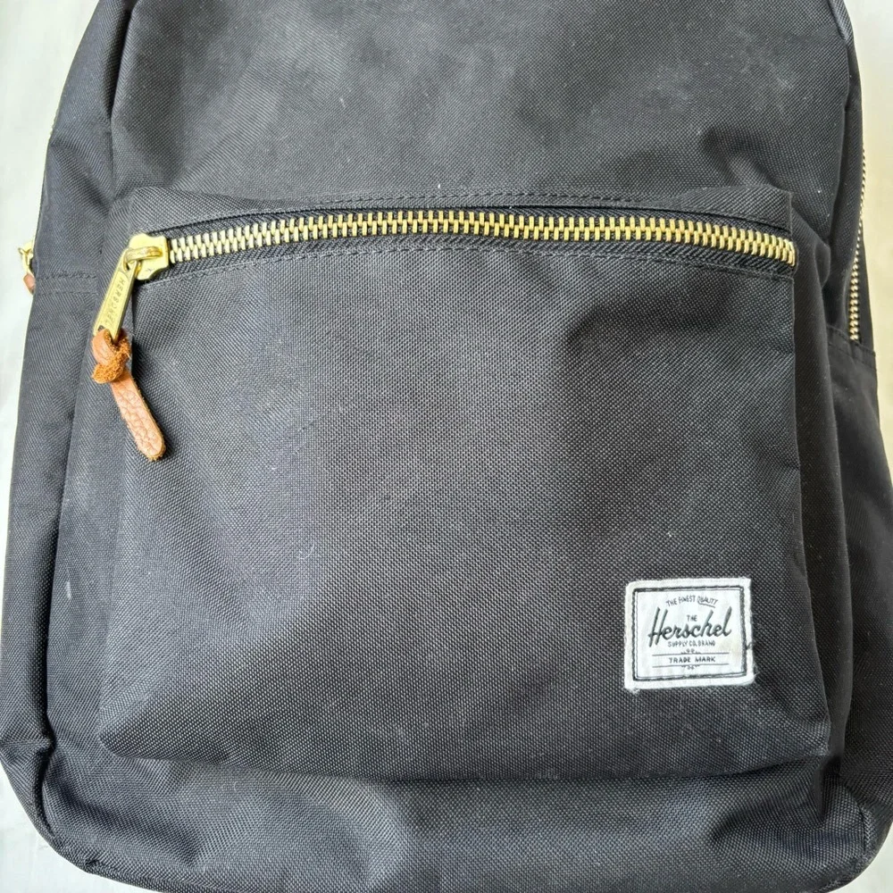 Herschel Supply Company Black Settlement Canvas Laptop Padded Backpack
